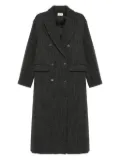 P.A.R.O.S.H. herringbone double-breasted coat - Grey