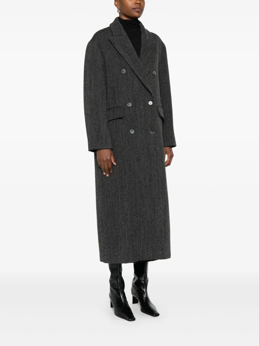 P.A.R.O.S.H. Jas met visgraatpatroon Grijs