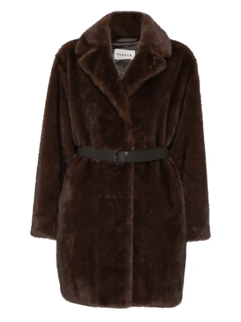 P.A.R.O.S.H. belted lapel coat