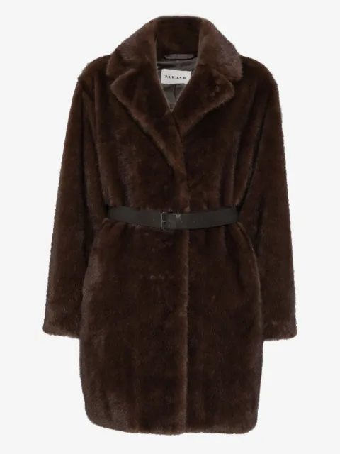 P.A.R.O.S.H. belted lapel coat
