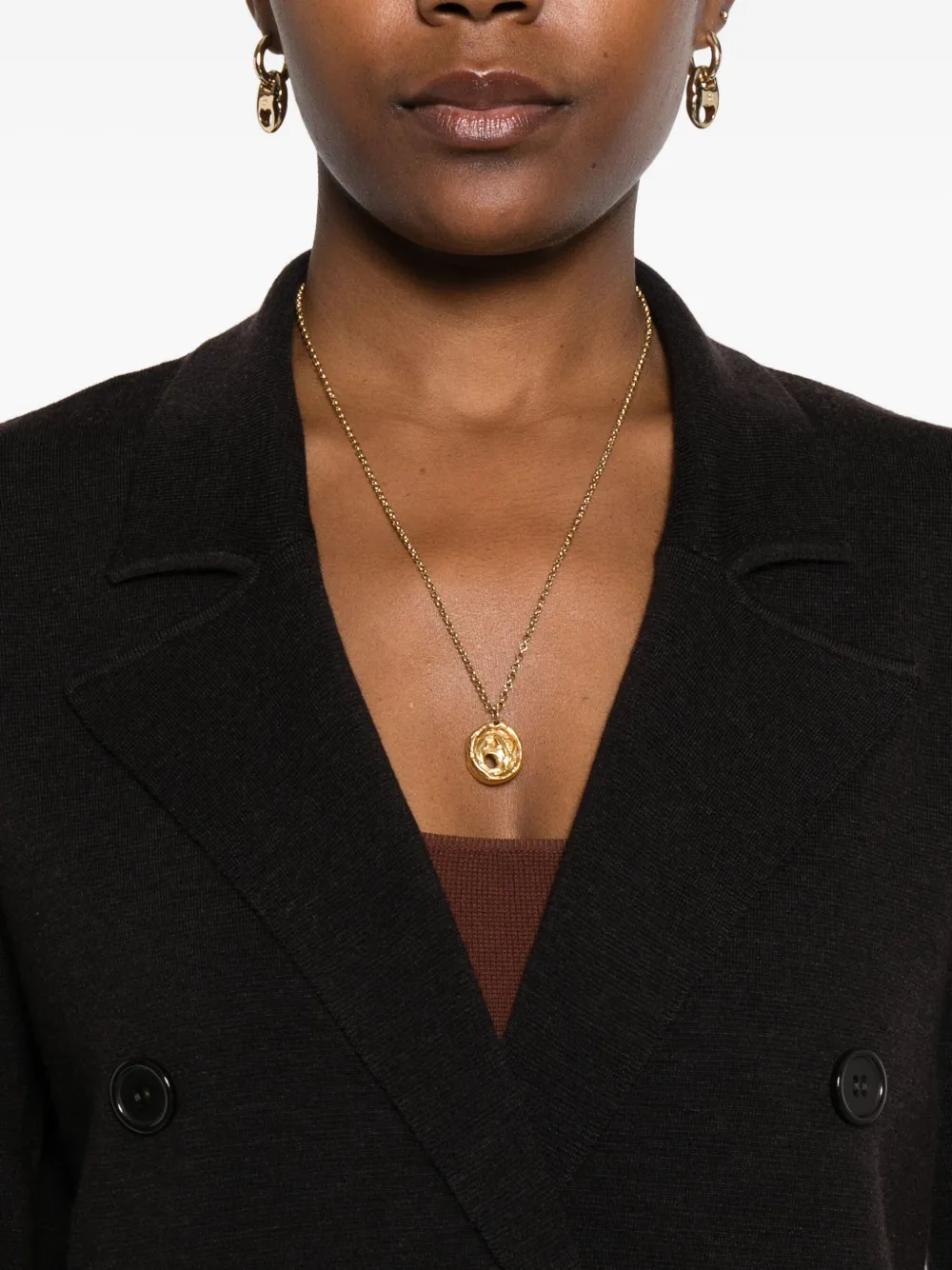 P.A.R.O.S.H. Blazer met dubbele rij knopen Bruin