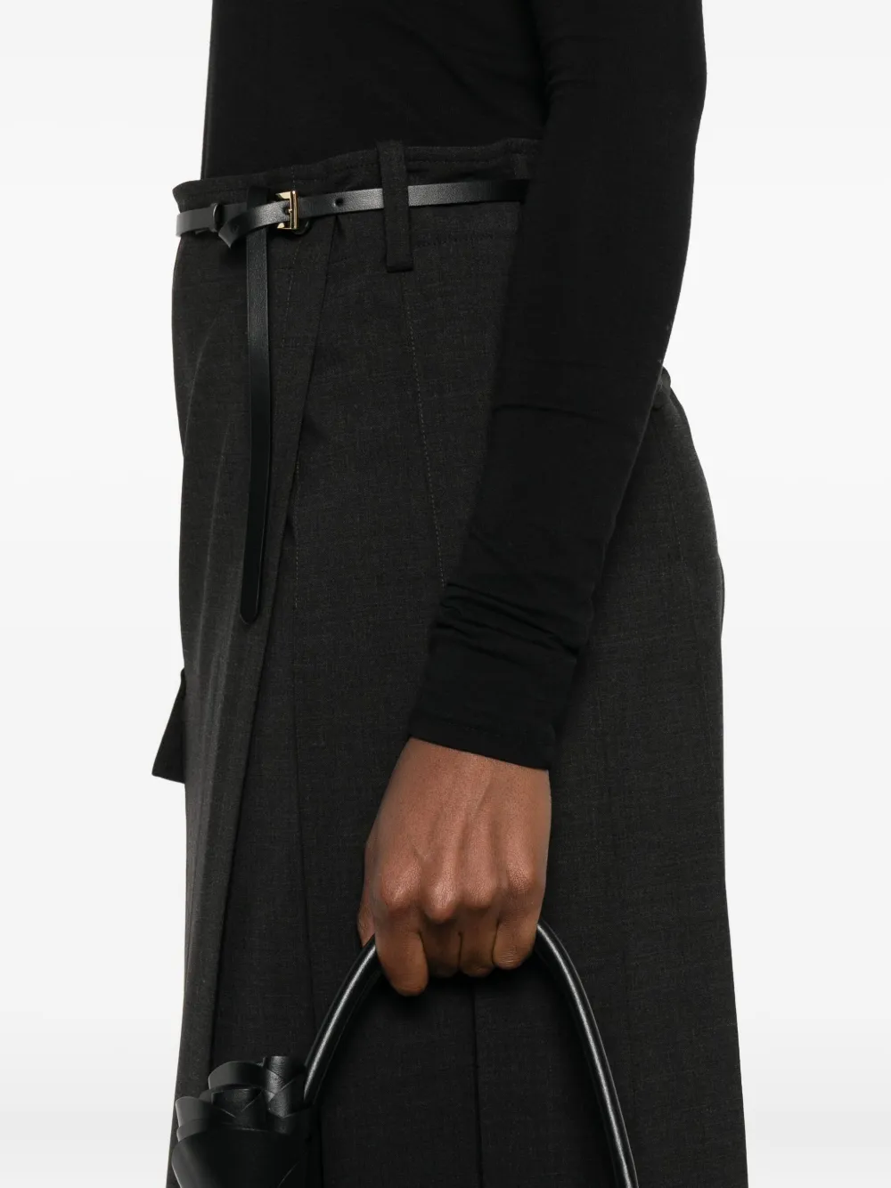 P.A.R.O.S.H. Geplooide rok Grijs