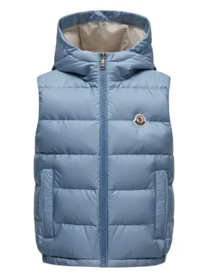 Moncler Enfant キルティング ベスト | ブルー | FARFETCH JP