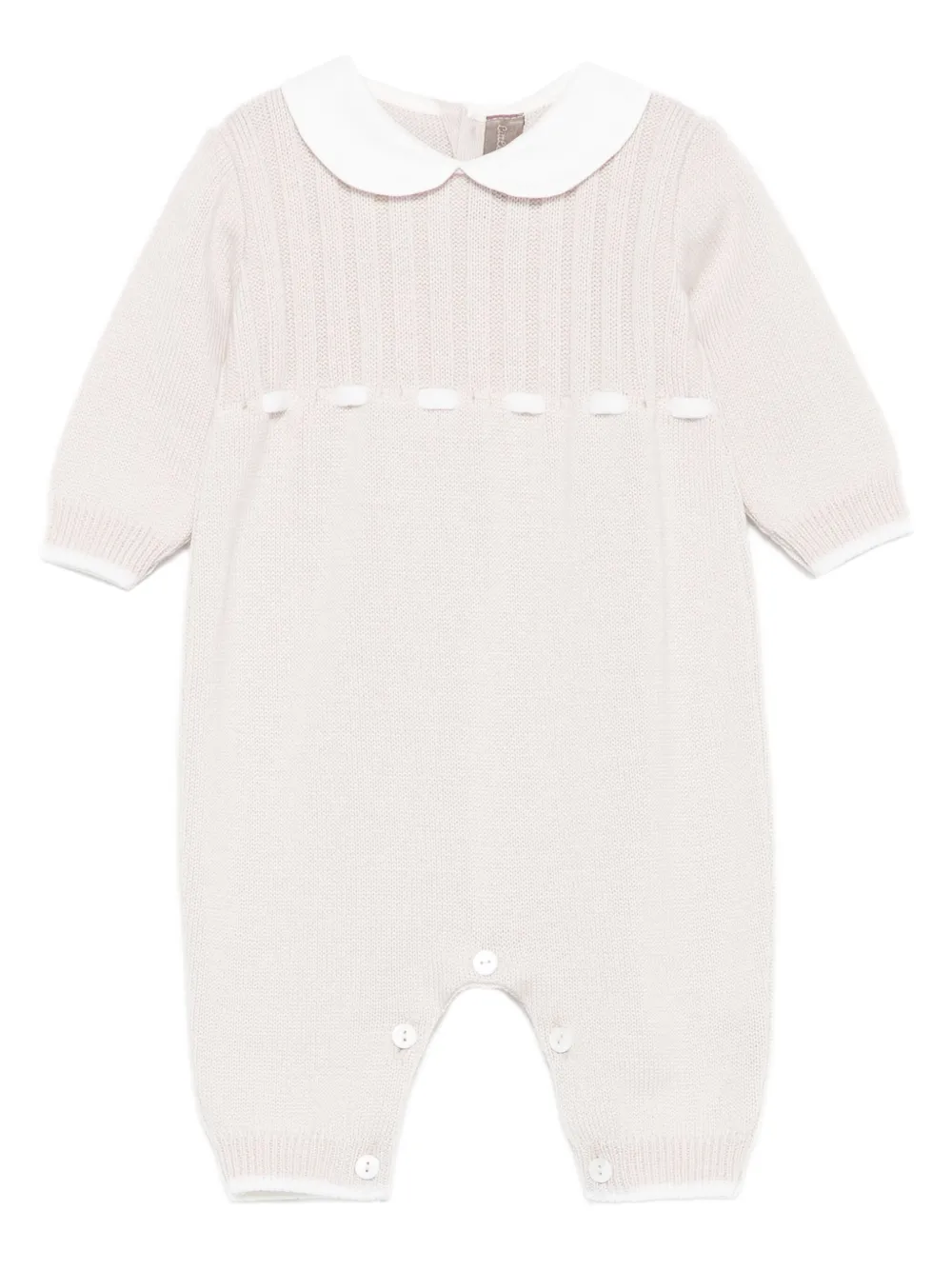 Little Bear Peter Pan-collar romper | Neutrals | Image 1