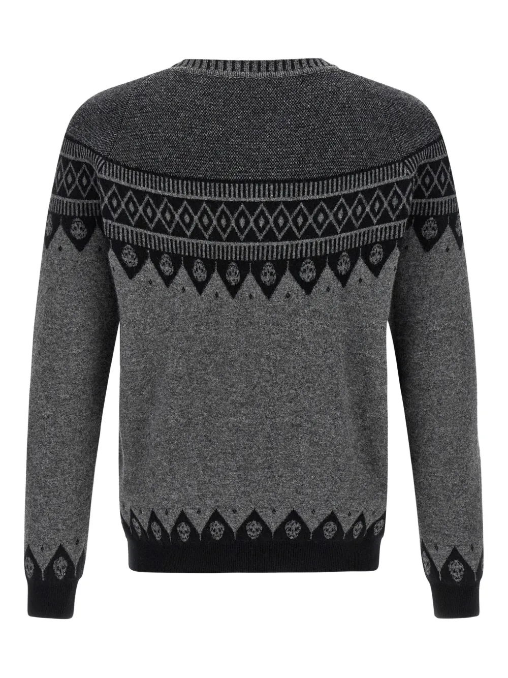 Alexander McQueen jacquard wool sweater - Grijs