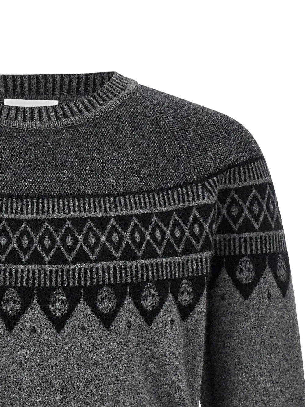Alexander McQueen jacquard wool sweater Grijs