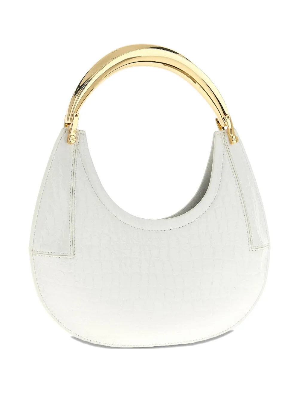 Elisabetta Franchi logo-plaque shoulder bag - Wit