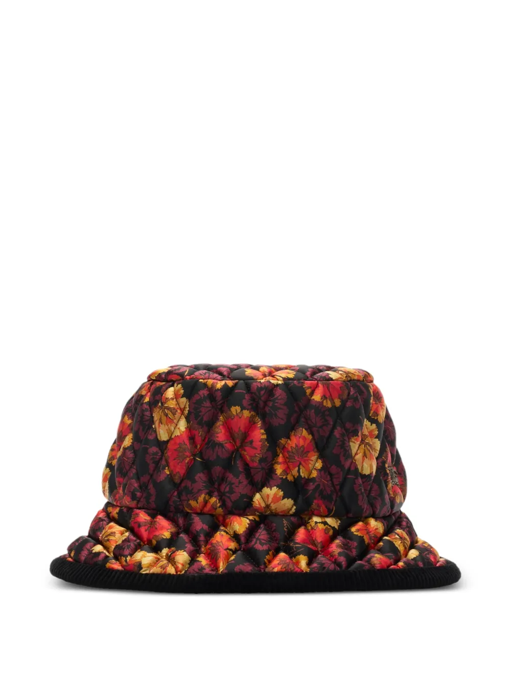 Burberry geranium-print quilted bucket hat | Red | Image 1