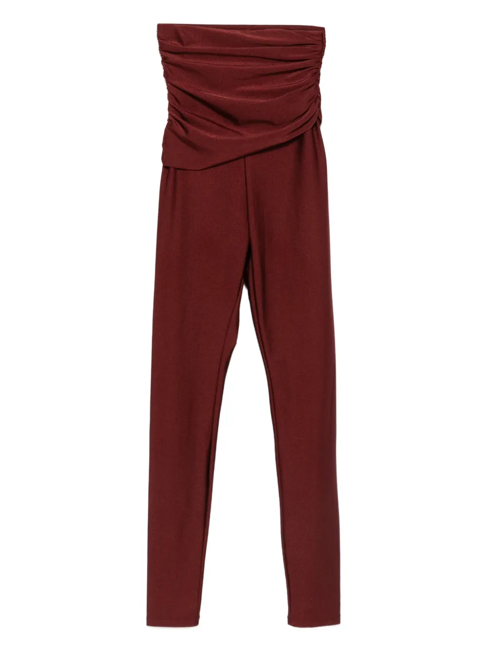 THE ANDAMANE ruched-detail trousers | Red | Image 1