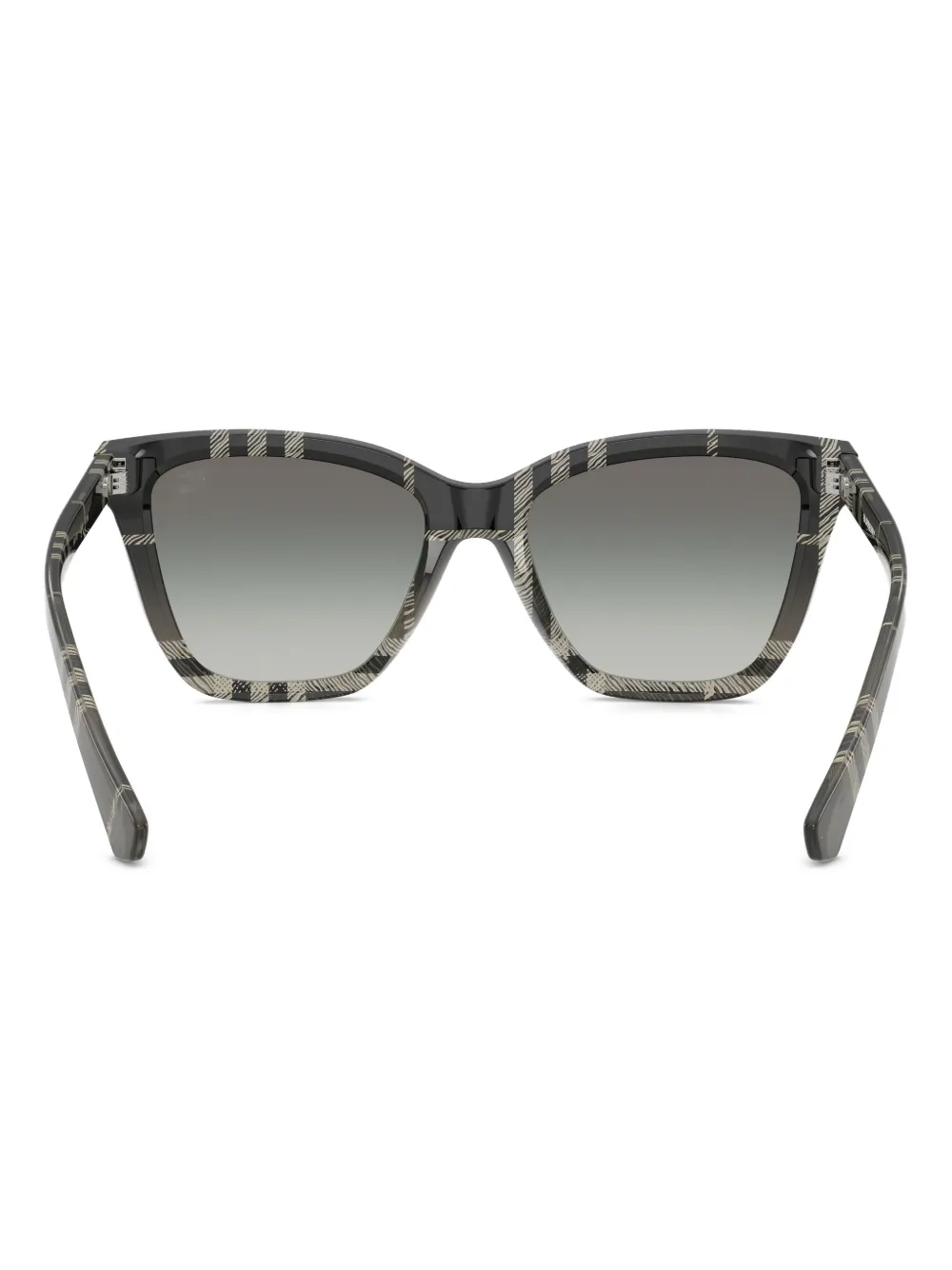 Burberry Eyewear Geruite zonnebril met cat-eye montuur Grijs