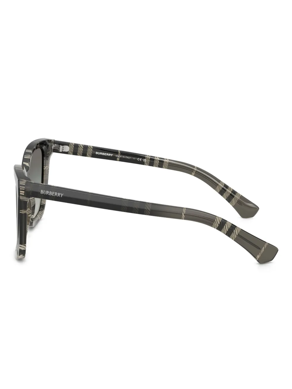 Burberry Eyewear Geruite zonnebril met cat-eye montuur Grijs