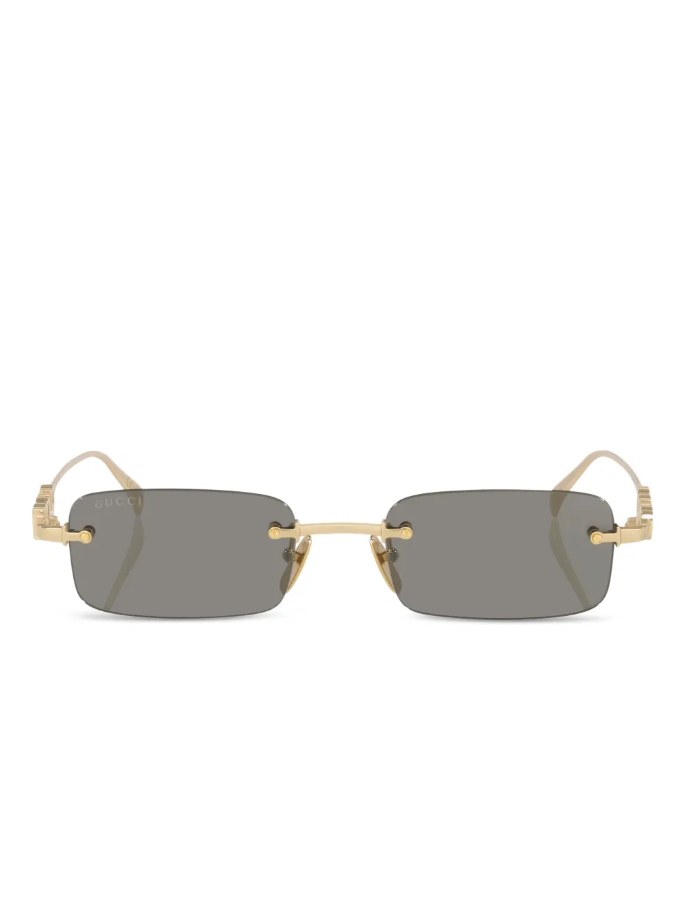 Gucci Eyewear logo-detail sunglasses | Gold | Image 1