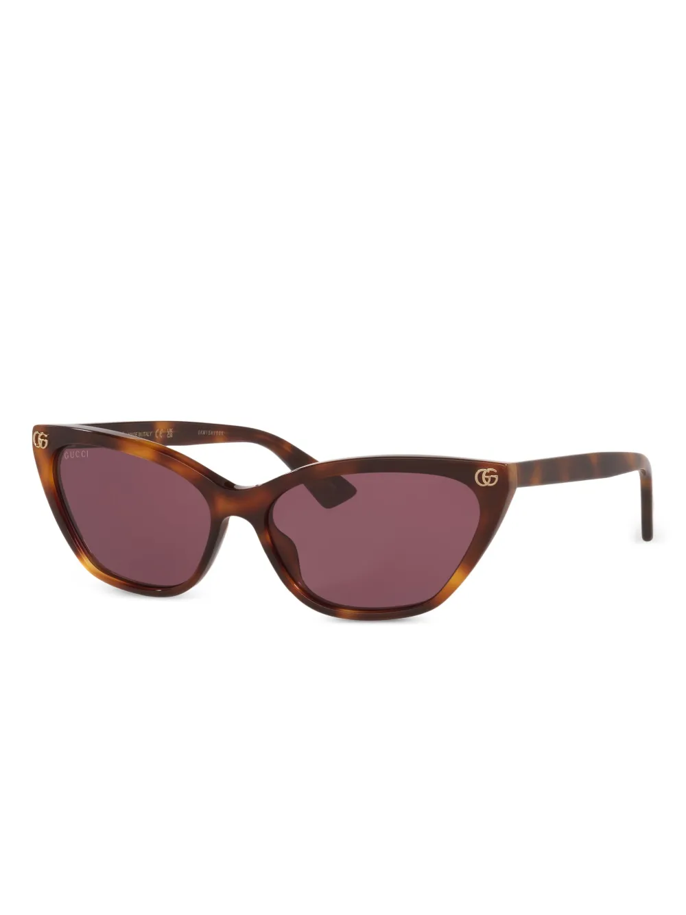 Gucci Eyewear logo-detail cat-eye sunglasses | Image 2
