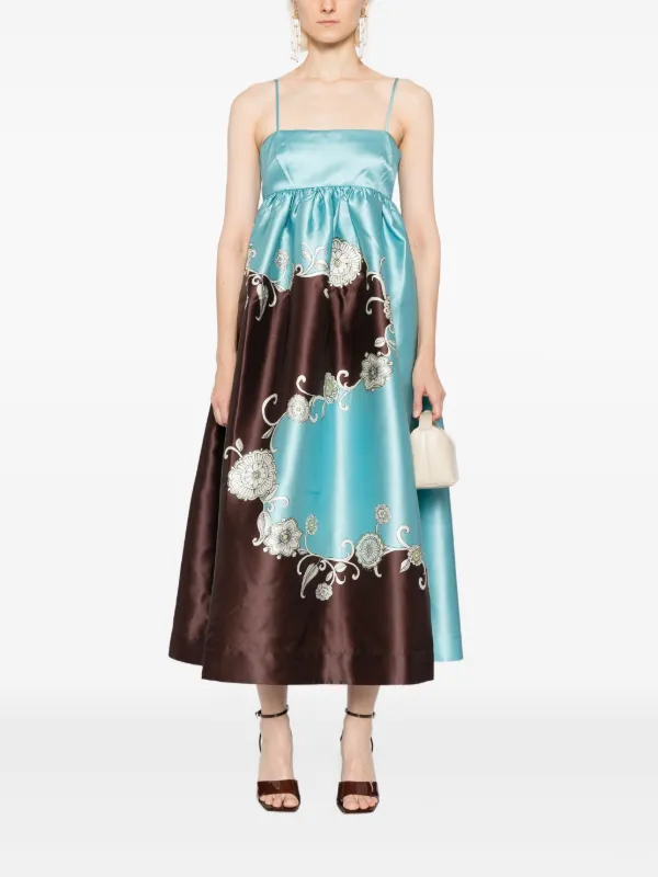 ALEMAIS Gia Dress | Blue | FARFETCH ALEMAIS Gia Dress | Blue | FARFETCH