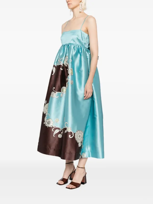 ALEMAIS Gia Dress | Blue | FARFETCH
