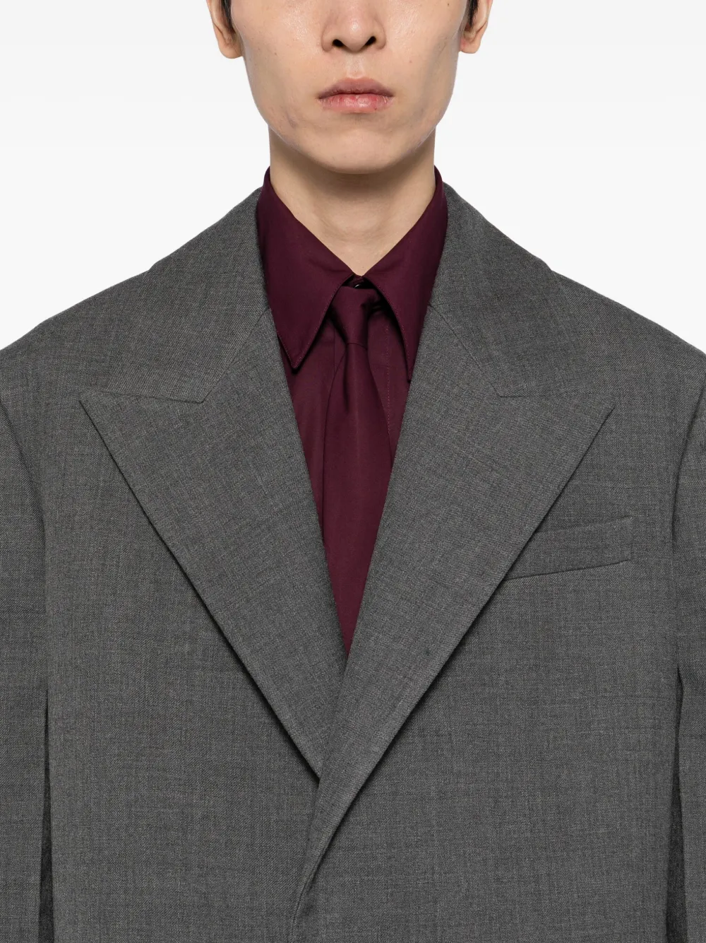 Jil Sander Single-breasted Blazer In Gray