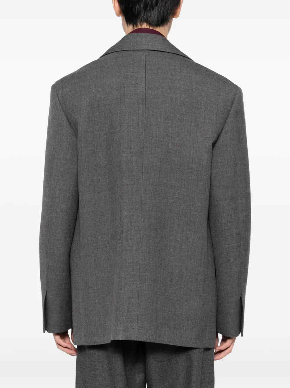 Jil Sander Single-breasted Blazer In Gray