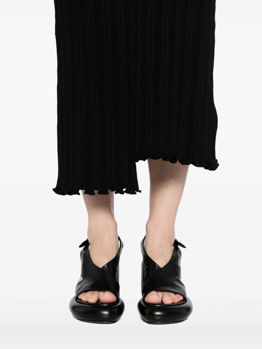 Jil Sander Cotton Dress In Black