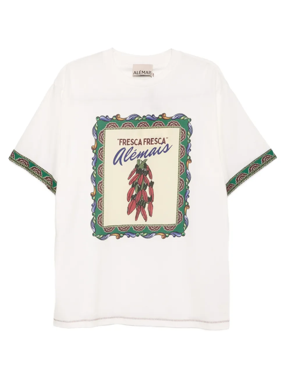 ALEMAIS Katerina Chilli T-shirt | White | Image 1