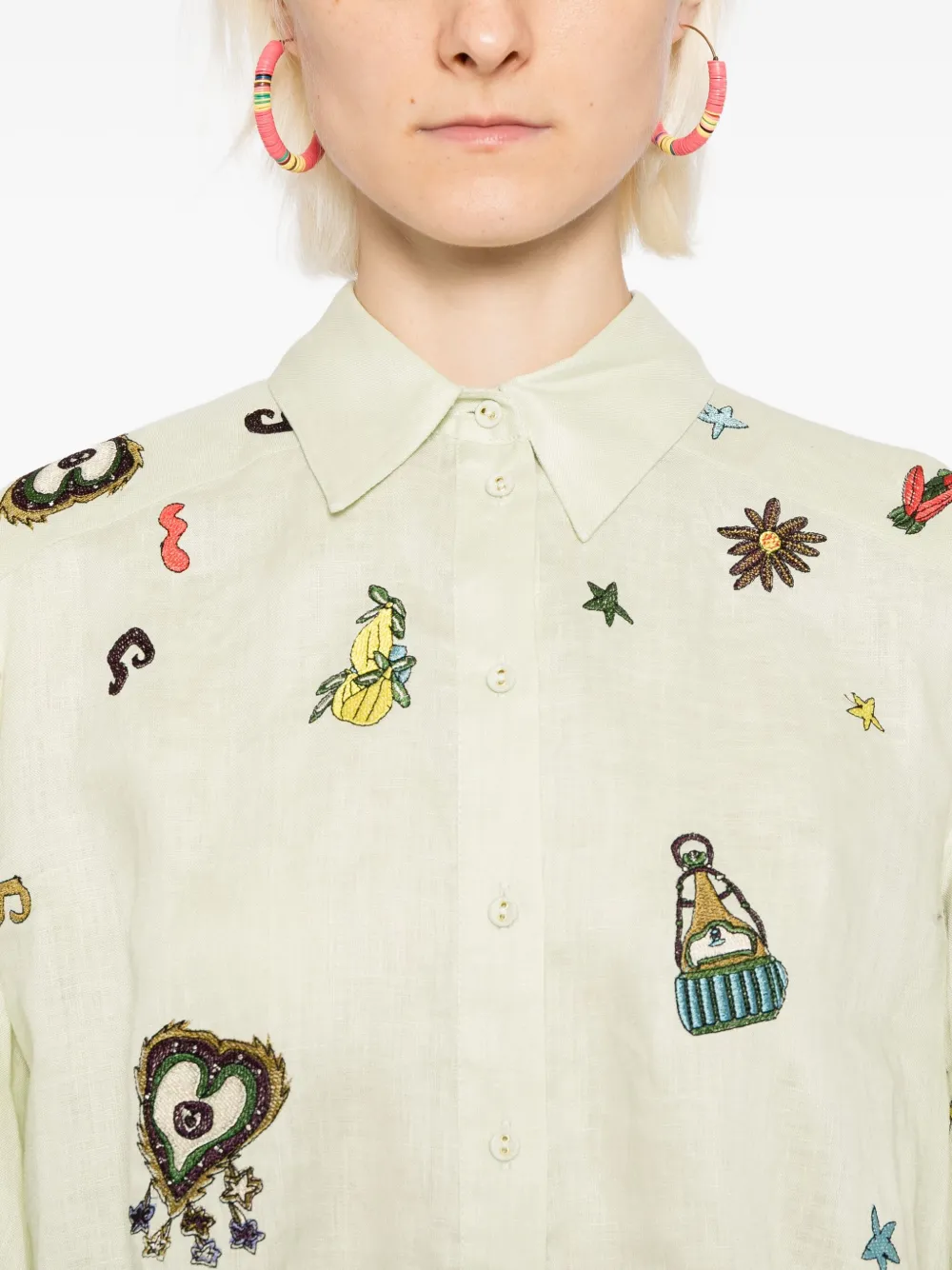 ALEMAIS Montie blouse Groen