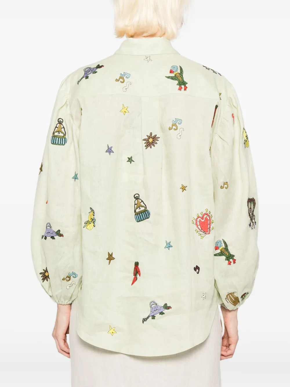 ALEMAIS Montie blouse Groen