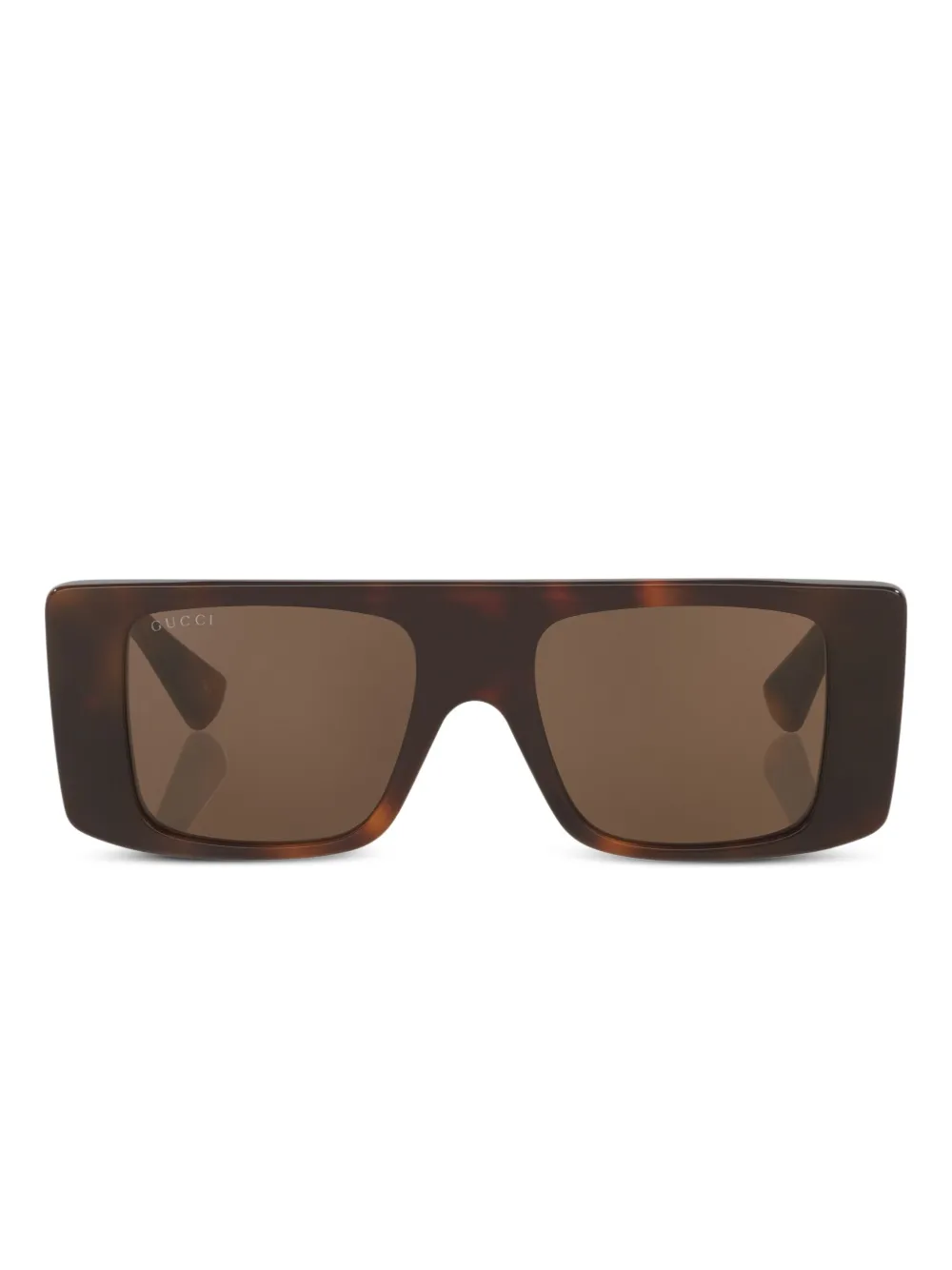 Gucci Eyewear rectangular-frame logo-detail sunglasses | Brown | Image 1