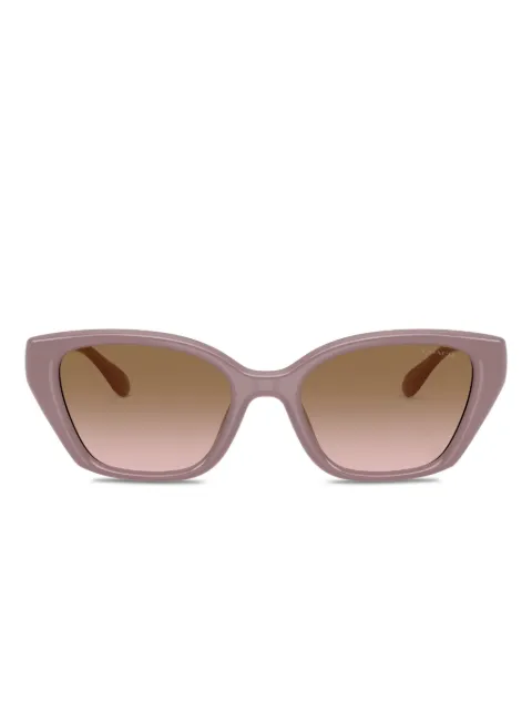 Coach lentes de sol con armazón cat eye y detalle del logo