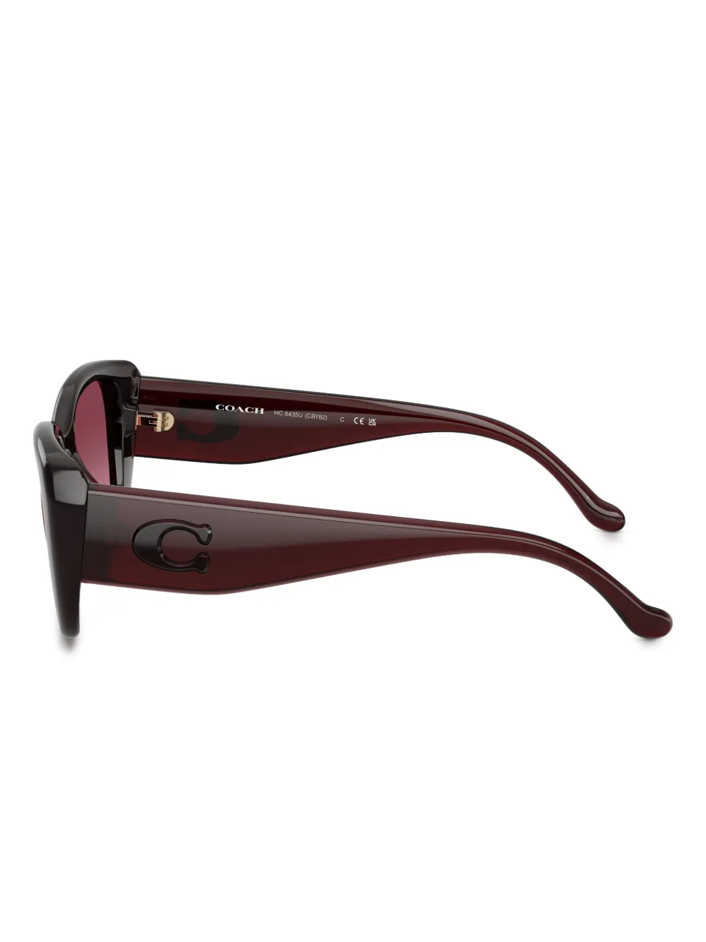 Coach logo-detail Sunglasses | Red | FARFETCH