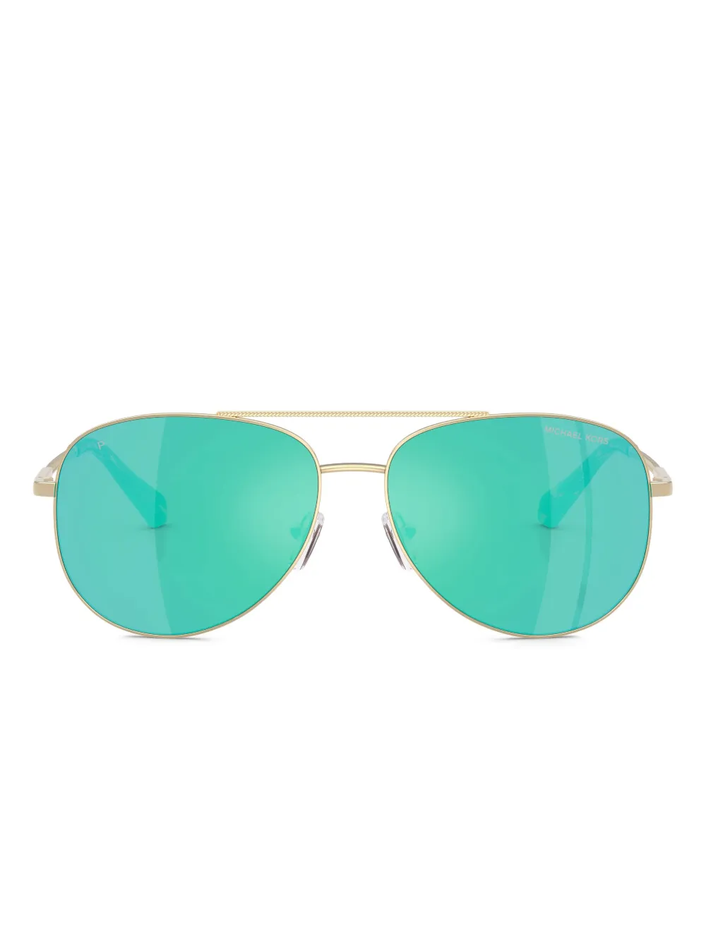 Michael Kors chain-detail pilot sunglasses - Gold