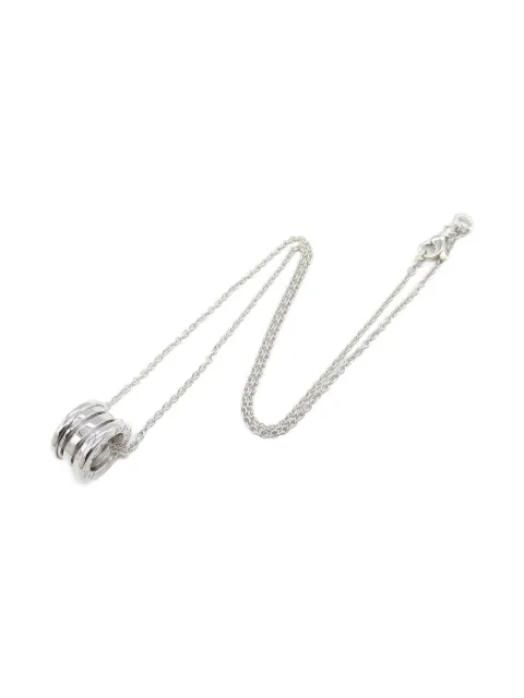 Bvlgari Pre-Owned 10s 18K white gold B-zero necklace