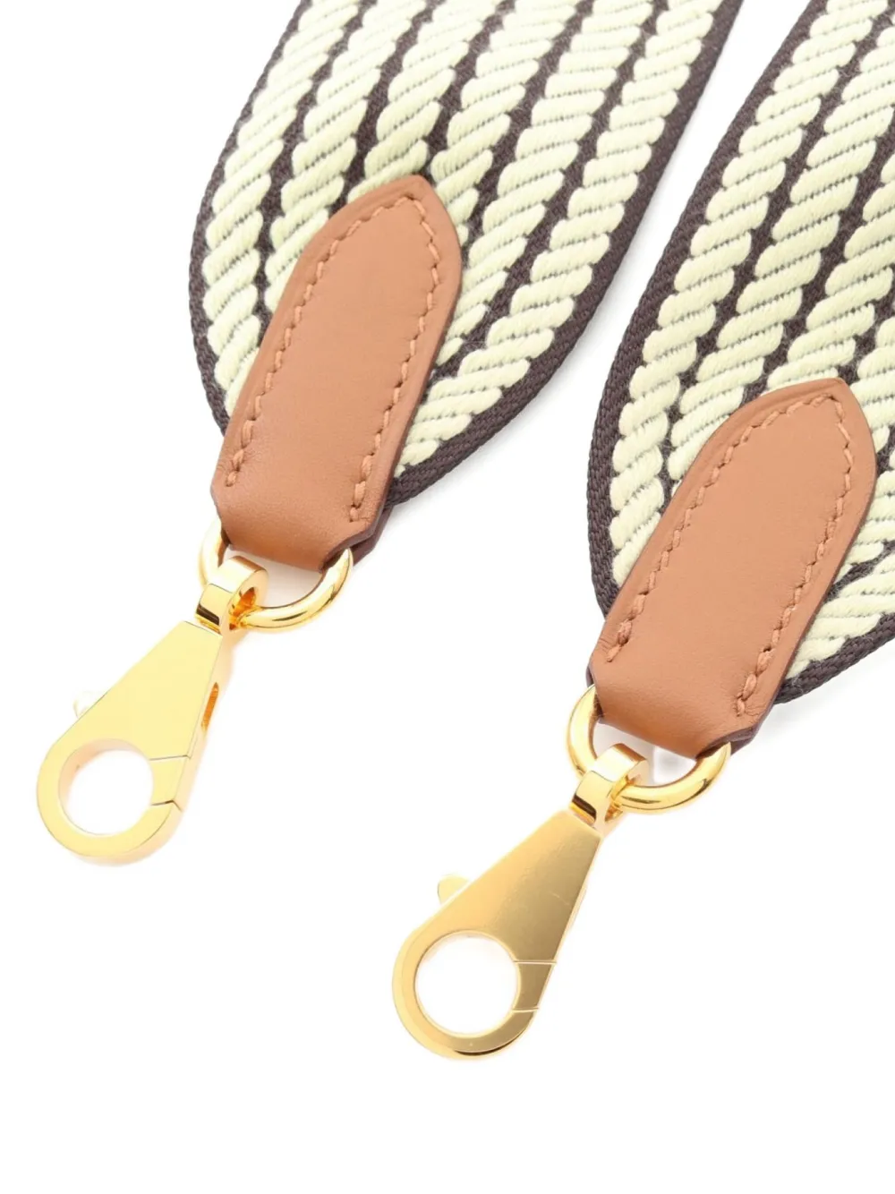 Pre-owned Hermes 2024 Bandouliere Shoulder Strap In Yellow