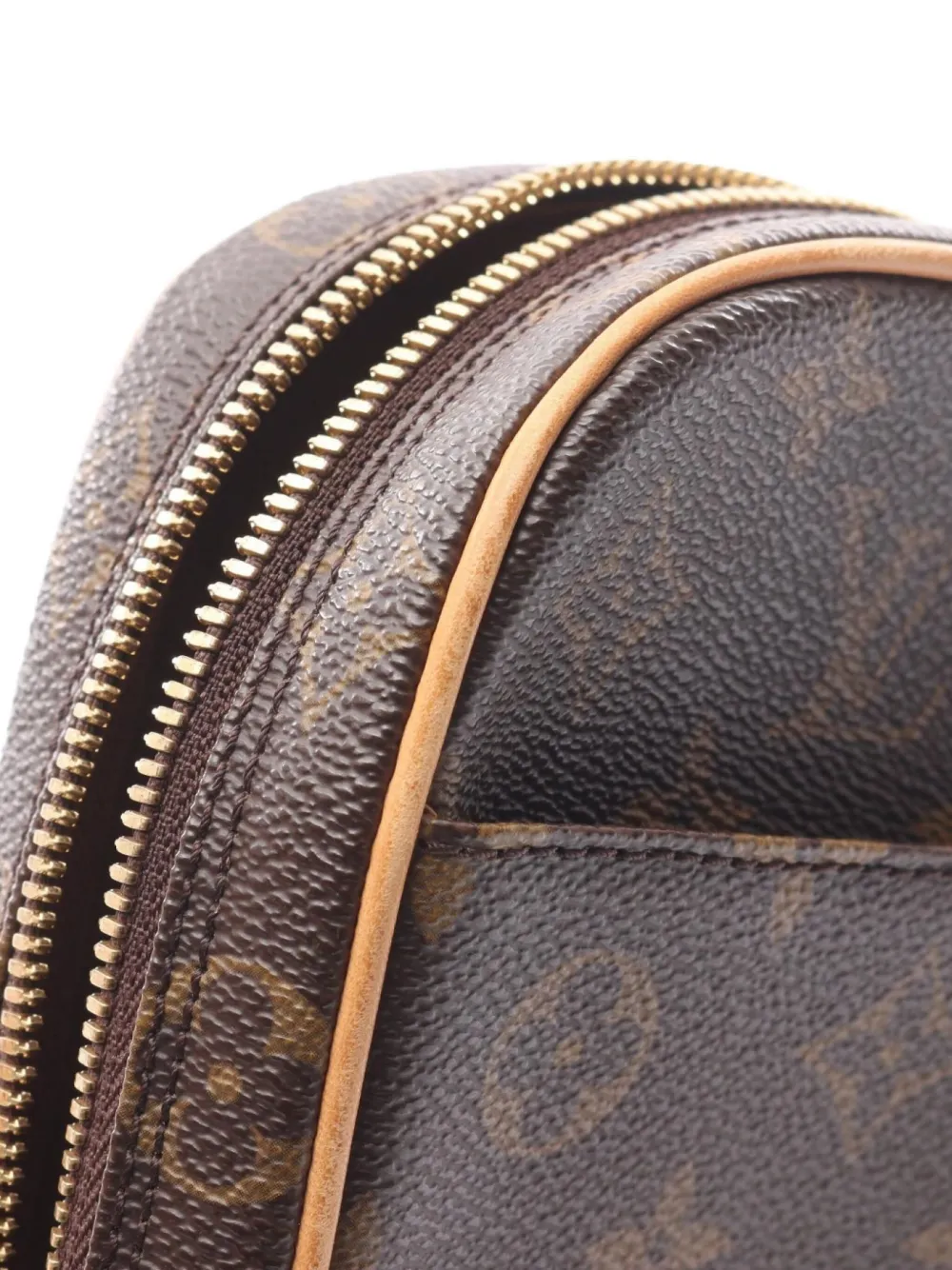Pre-owned Louis Vuitton 2004 Pochette Ganju Belt Bag In Brown