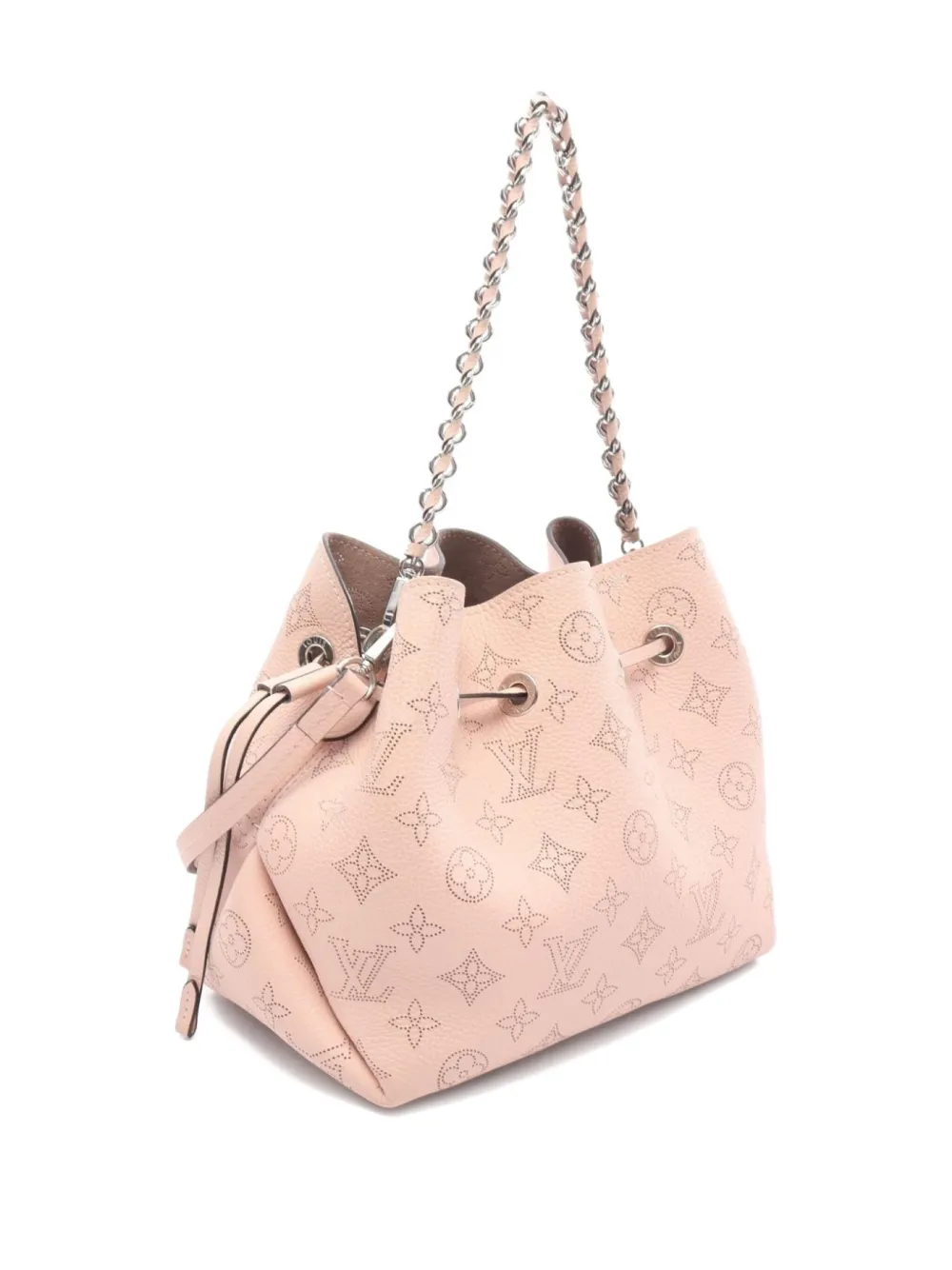 Pre-owned Louis Vuitton 2021 Bella Mahina Chain Handbag In Pink
