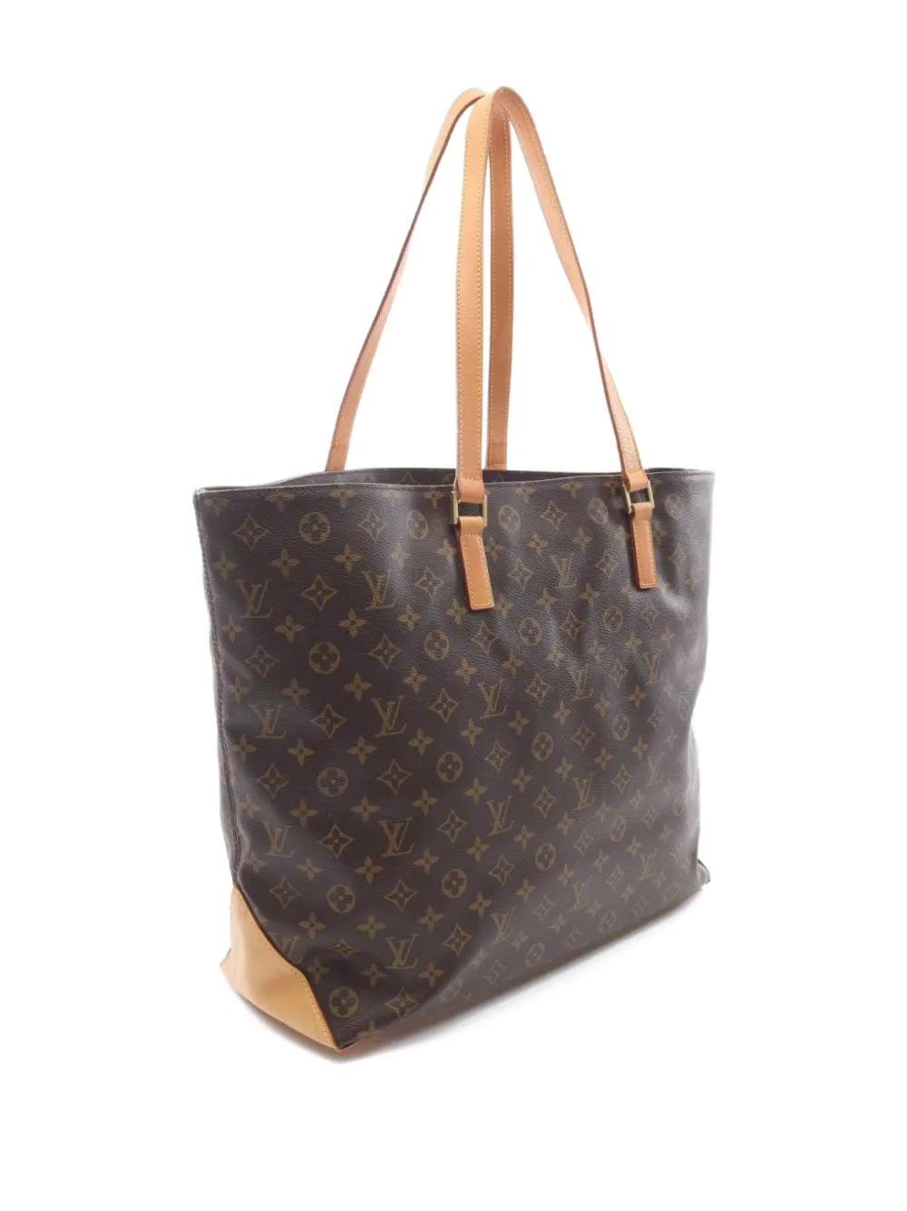 Pre-owned Louis Vuitton 2000s Cabas Alto Monogram Tote Bag In Brown