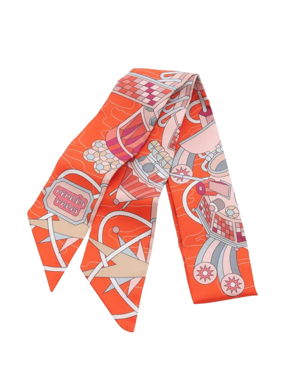 Hermès Pre-Owned 2020s Odyssey ribbon scarf | Image 2