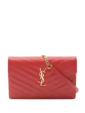 Saint Laurent Pre-Owned 2010s monogram chain-strap wallet - Red