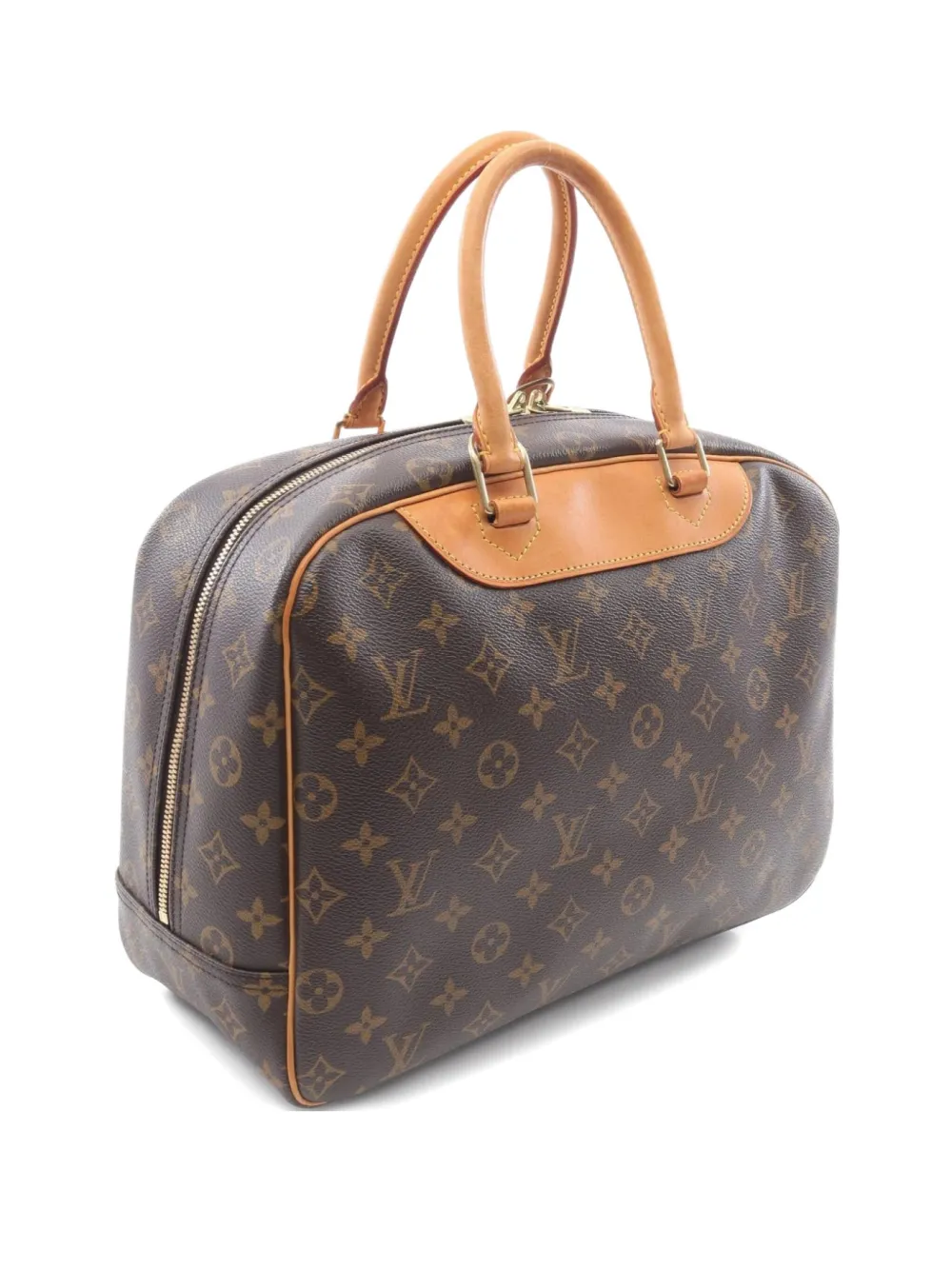Pre-owned Louis Vuitton 2002 Deauville Handbag In Brown