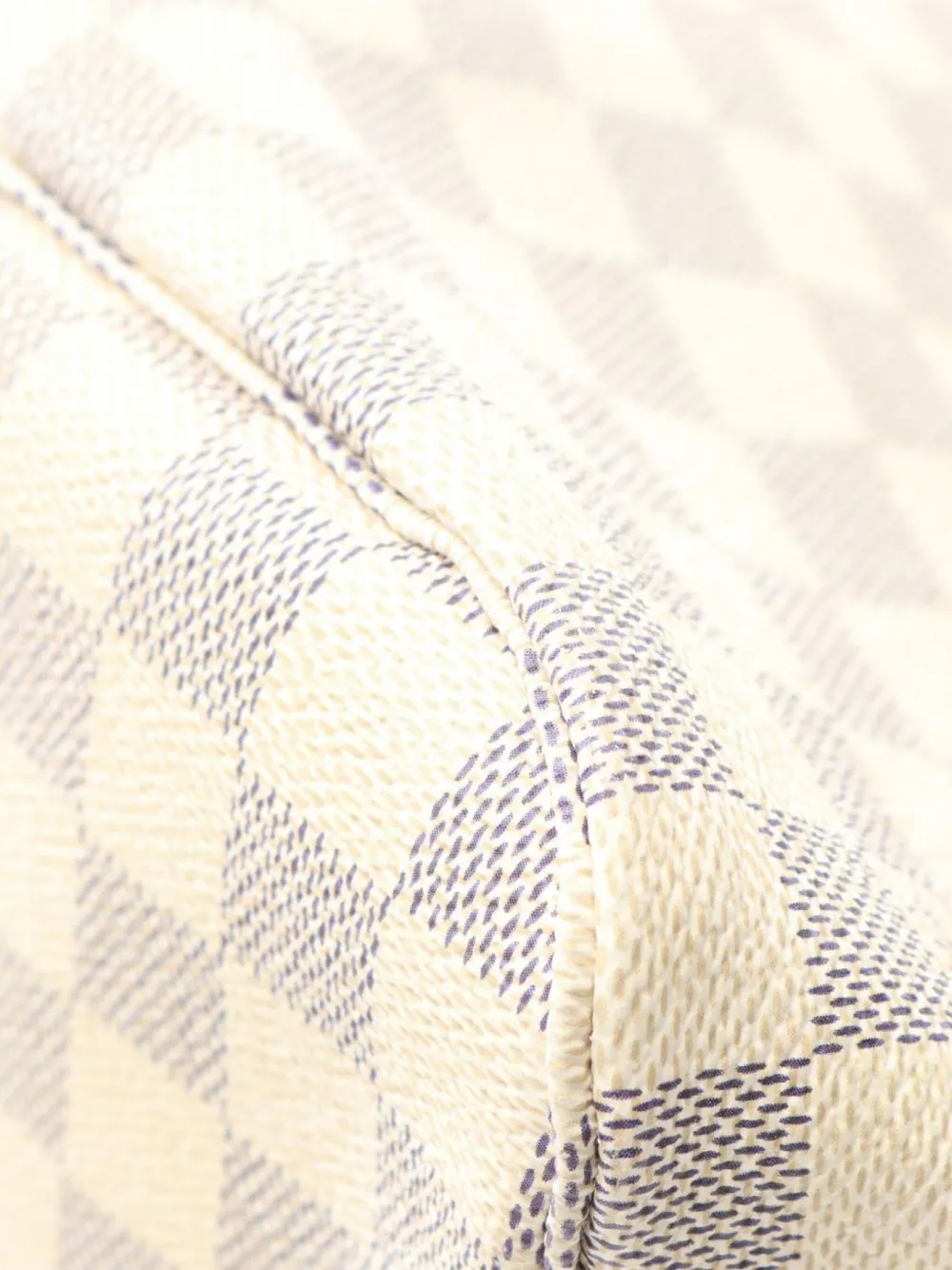 Pre-owned Louis Vuitton 2009 Neverfull Mm Damier Azur Canvas Tote Bag In Neutral