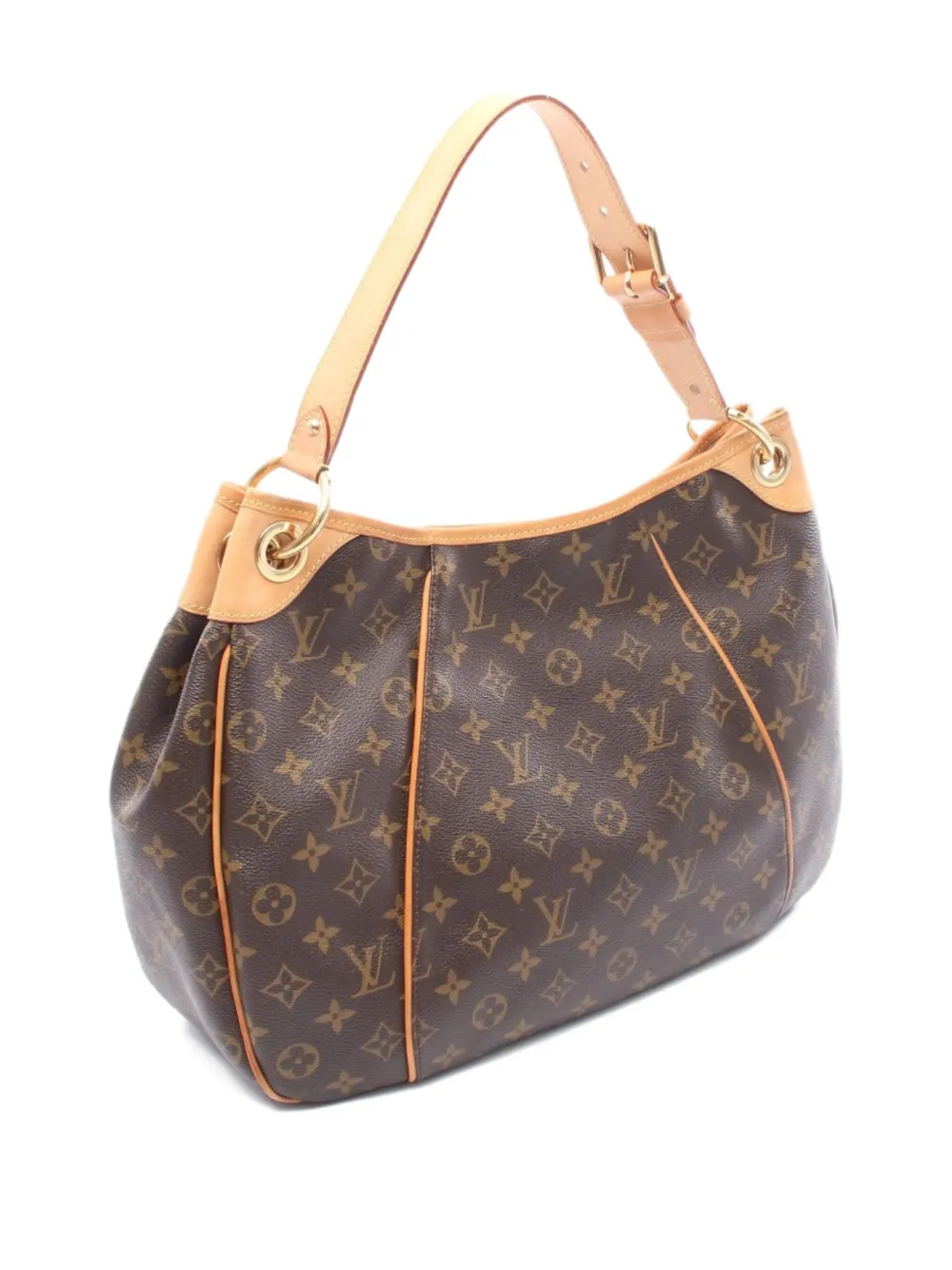 Pre-owned Louis Vuitton 2008 Galliera Pm Shoulder Bag In Brown