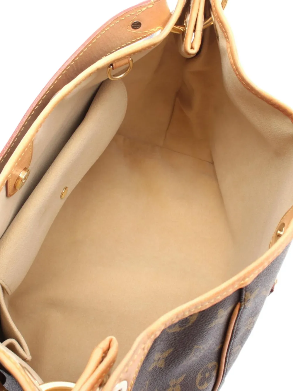 Pre-owned Louis Vuitton 2008 Galliera Pm Shoulder Bag In Brown