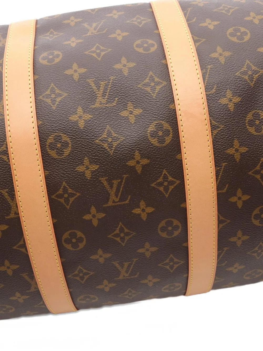 Pre-owned Louis Vuitton 2001 Keepall 55 Bag In Brown