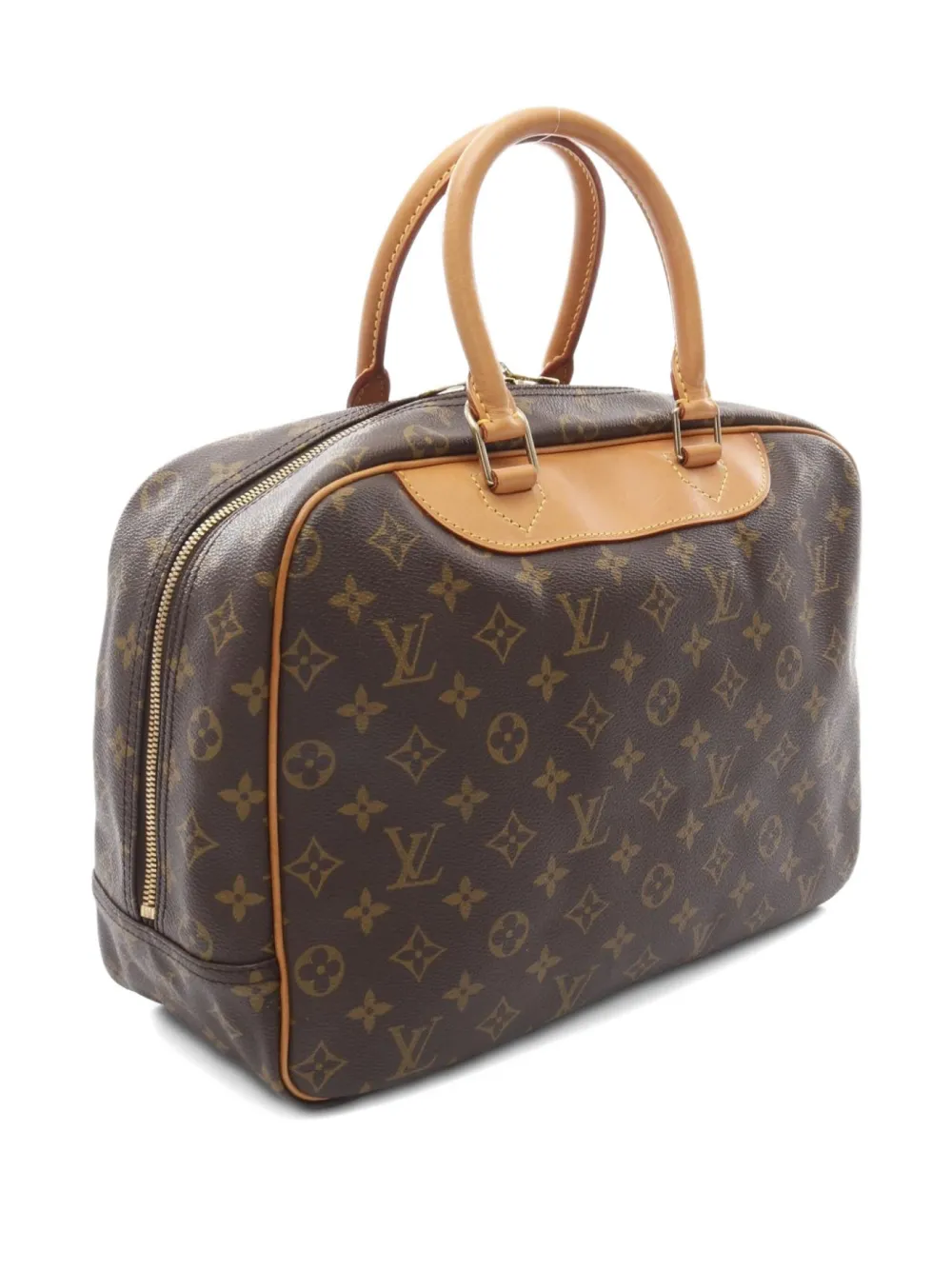 Pre-owned Louis Vuitton 1995 Deauville Handbag In Brown