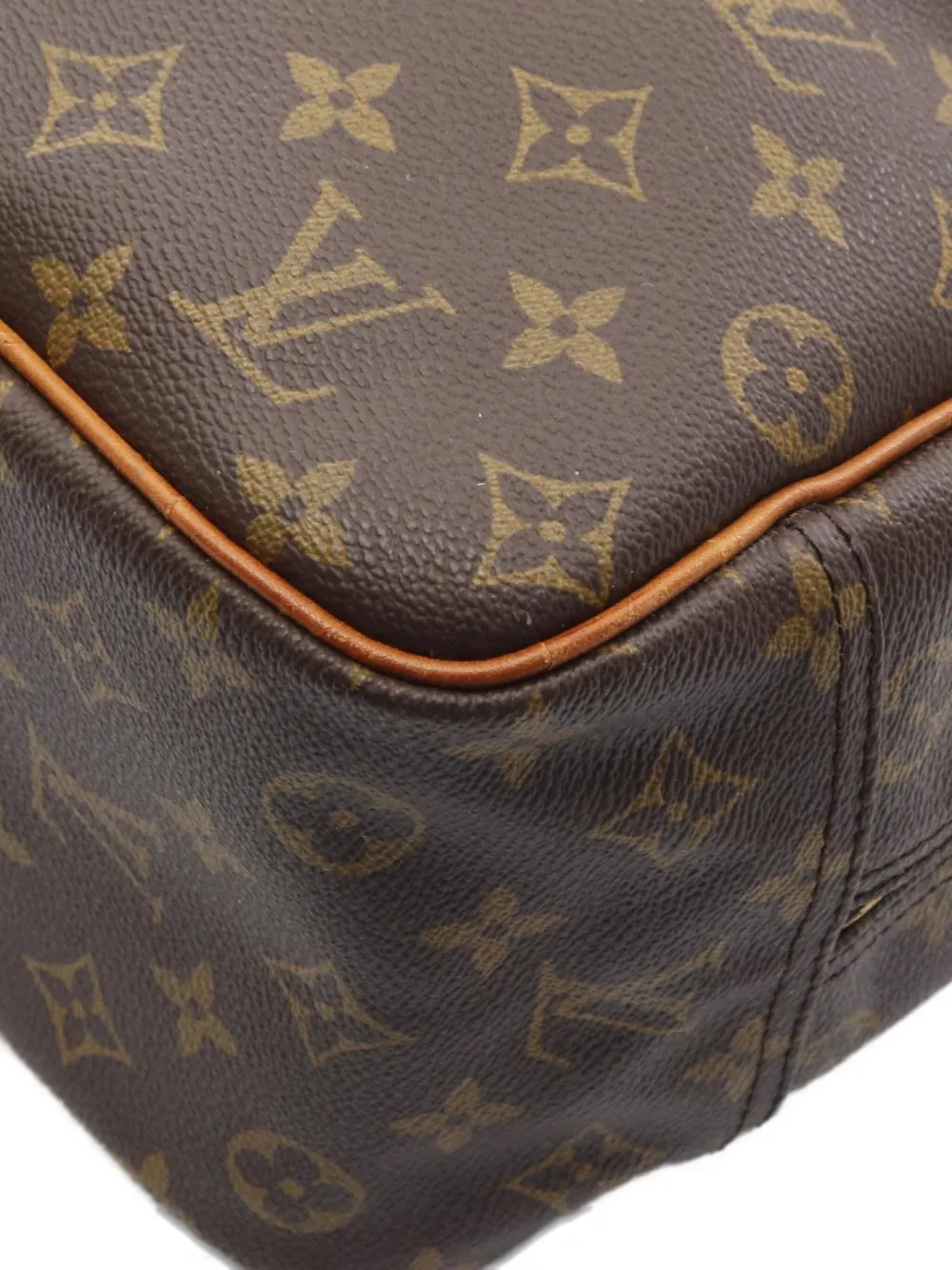 Pre-owned Louis Vuitton 1995 Deauville Handbag In Brown
