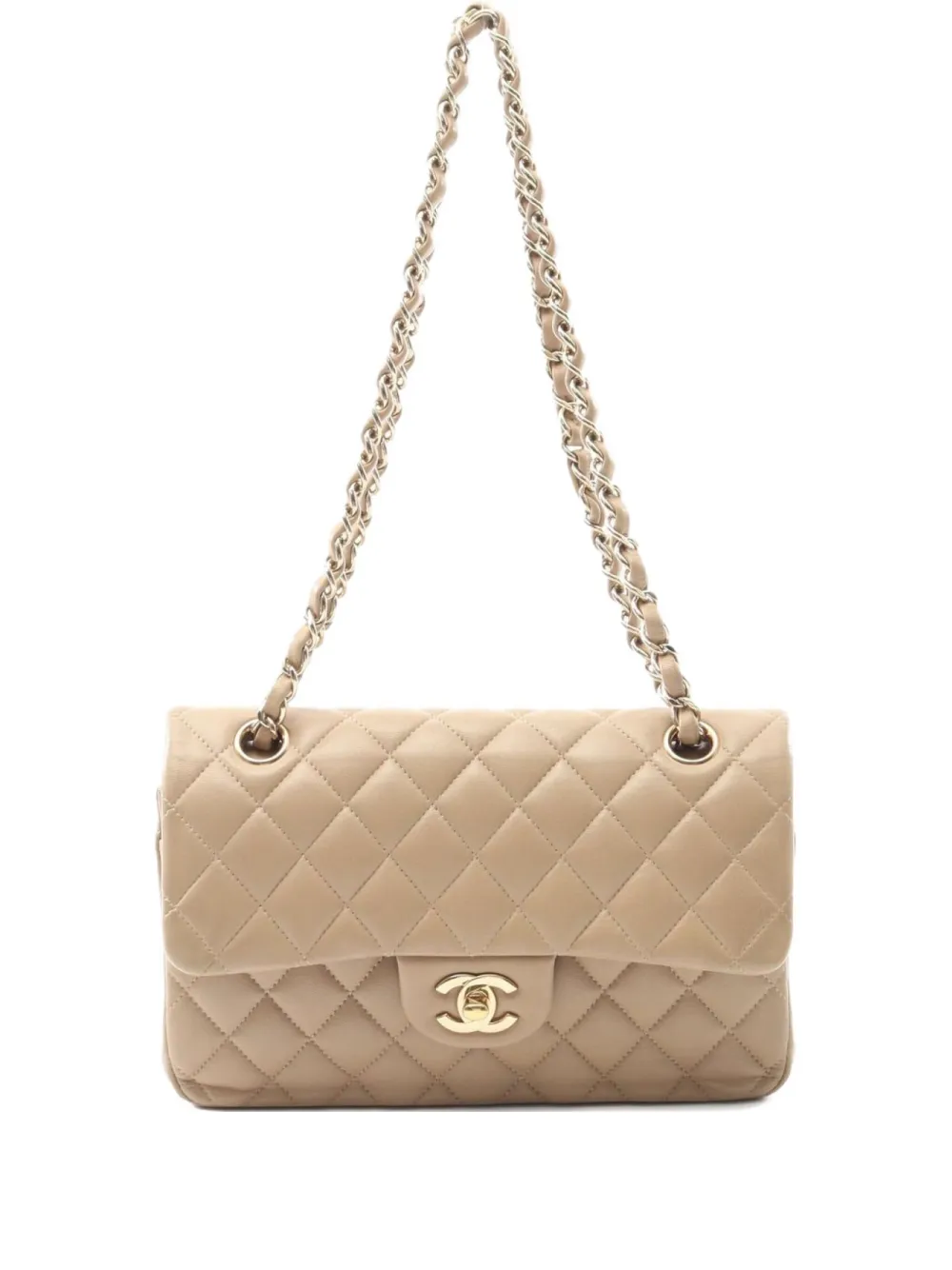CHANEL Pre-Owned 2021-2022 matelassé chain shoulder bag | Neutrals | Image 1
