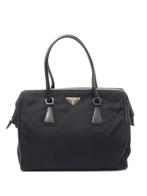 Prada Pre-Owned 2000s Re-Nylon leather-trimmed shoulder bag