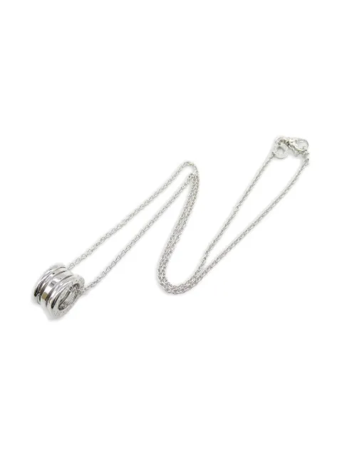 Bvlgari Pre-Owned 18K white gold B-Zero1 necklace