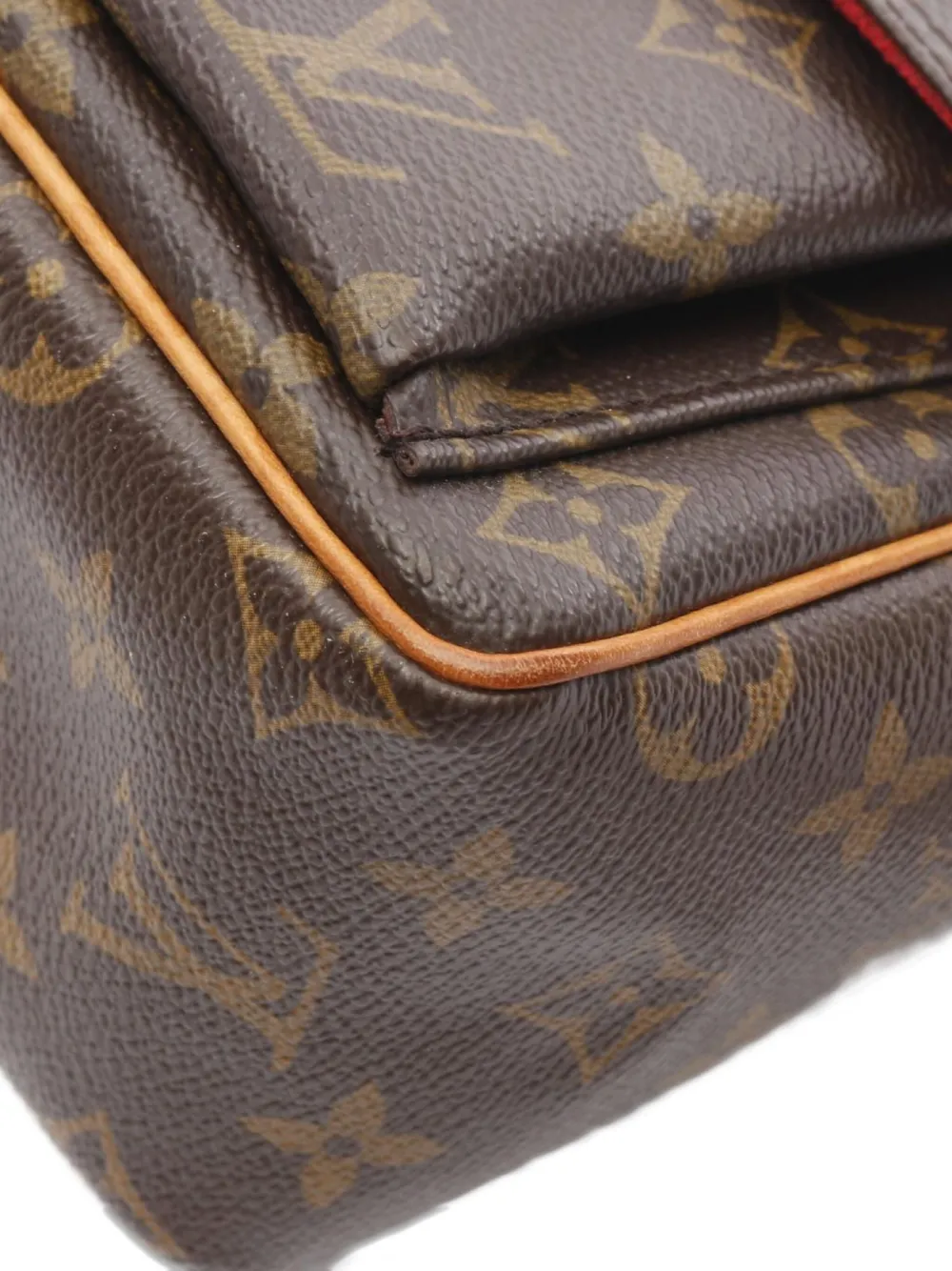 Pre-owned Louis Vuitton 2004 Vivacité Monogram-canva Shoulder Bag In Brown