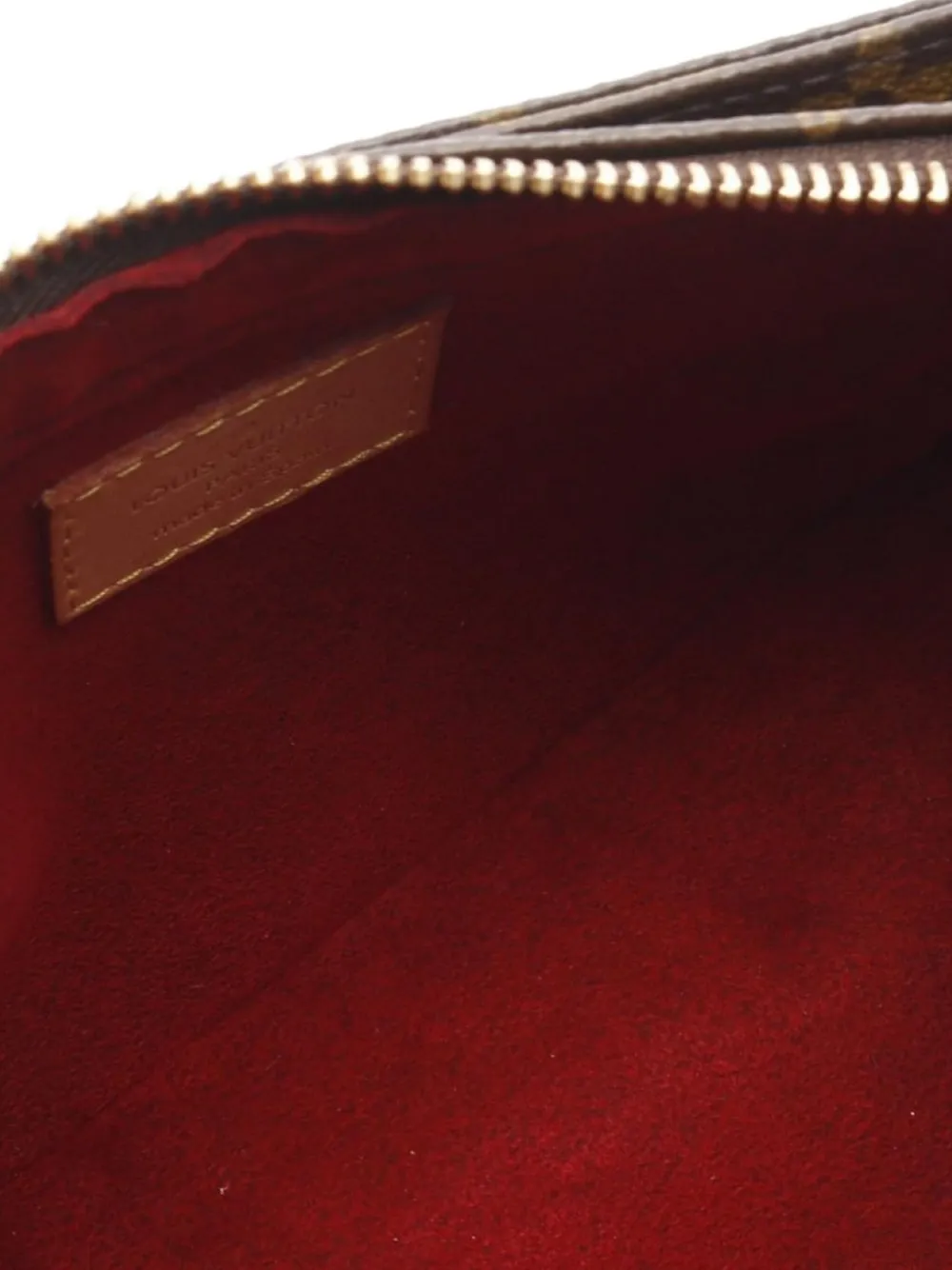 Pre-owned Louis Vuitton 2004 Vivacité Monogram-canva Shoulder Bag In Brown