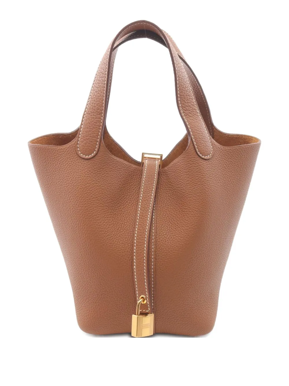 Hermès Pre-Owned 2022 Picotan Lock PM Clemence tote bag | Brown | Image 1