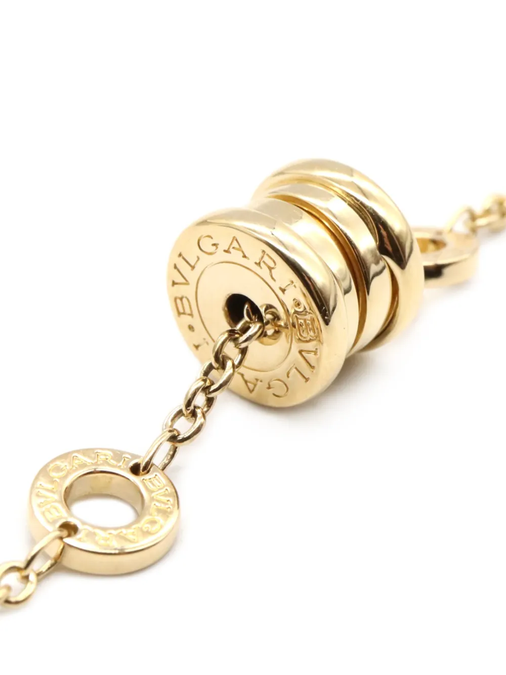 Pre-owned Bvlgari 2010s 18k Yellow Gold B-zero1 Bracelet